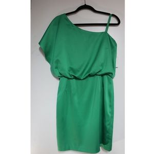 🌻JESSICA SIMPSON ~ Green mini dress one shoulder